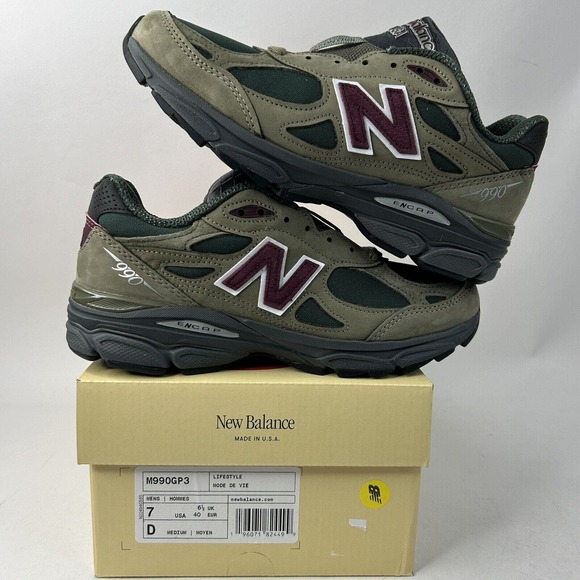New Balance 990v3 X Teddy Saints “Green Purple” 2024 - Picture 1 of 5